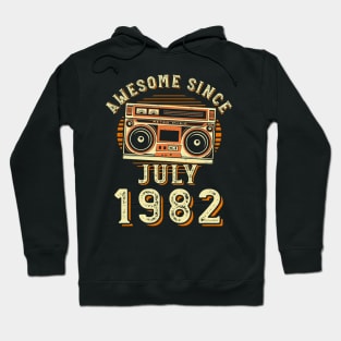 Funny Birthday Quote, Awesome Since July 1982, Cool Birthday Hoodie